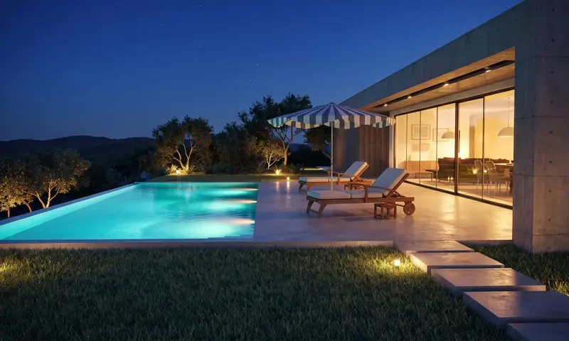 Piscină cu Margine Infinită